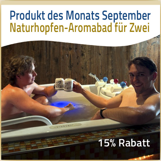 Naturhopfen Aromabad für Zwei